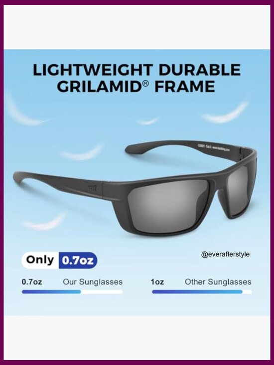 Polarized Sport Sunglasses with Oleophobic Coating for Driving Fishing main image 5